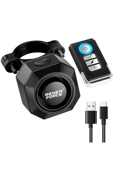 Renew Force Force Smart Anti-theft Alarm, For Bicycle, Motorcycle, Scooter 4 In 1 Rear Brake