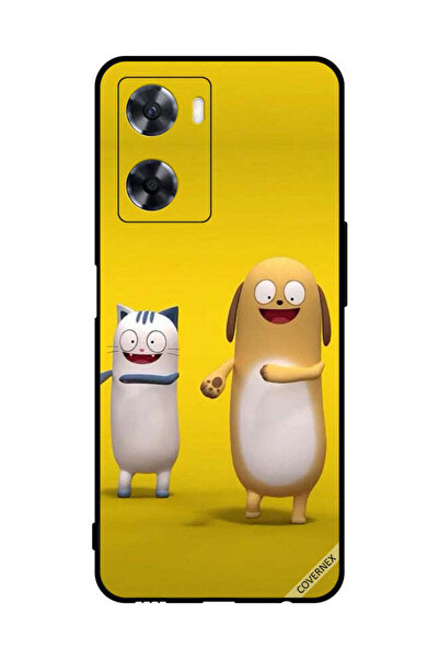 Covernex Protective Case Cover For Oppo A57s Cat Dog Story