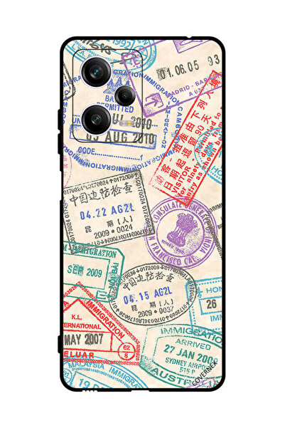 Covernex Protective Case Cover For Xiaomi Redmi Note 12 Pro Travel Stamps Pat...
