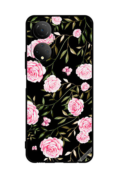 Covernex غطاء حماية لهاتف Honor X7 - ورود في باقات من الأوراق الصغيرة