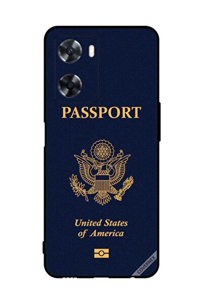 Covernex غطاء حماية لهاتف Oppo A77 4G بنمط جواز السفر الأمريكي