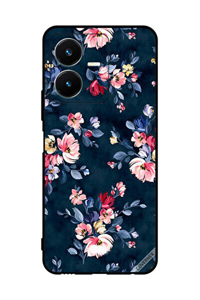 Covernex غطاء حماية لهاتف فيفو Y22 مزين برسومات زهور مرسومة يدويًا