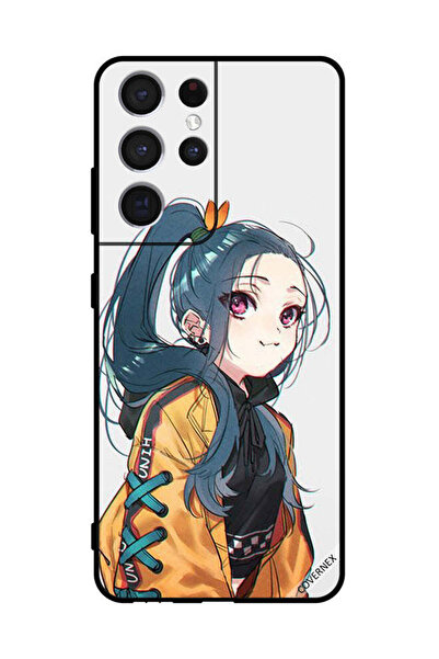 Covernex Protective Case Cover For Sumsung S21 Ultra 5G Cute Girl Feeling Cold