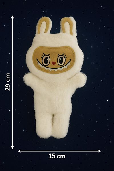 SNSTİCARET Labubu Plush Doll Decorative Pillow, Sleeping Companion Labubu Toy