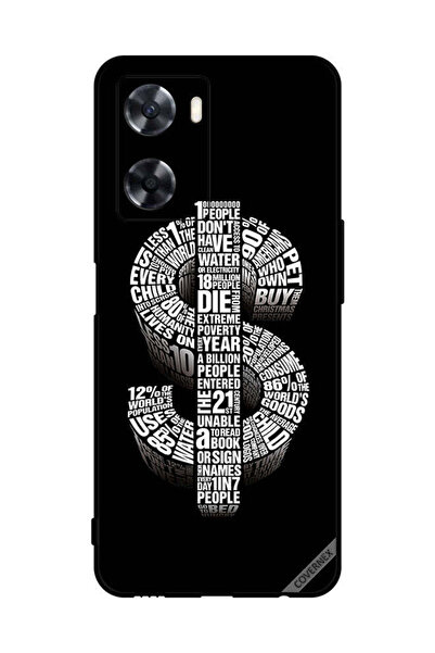 Covernex غطاء حماية لهاتف Oppo A77 4G بطبعة دولار الخط