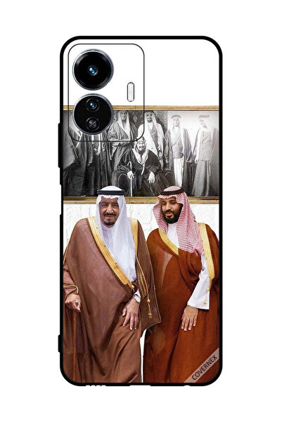 Covernex غطاء حماية لهاتف فيفو Y77 الملك سلمان ومحمد بن سلمان يتحدثان أثناء ا...