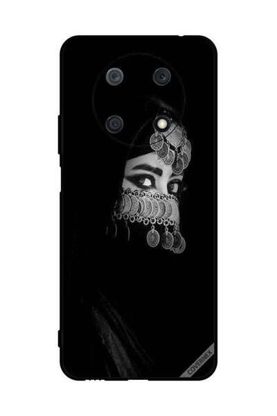 Covernex غطاء حماية لهاتف هواوي نوفا واي 90، فتاة ذات عيون جميلة ووجه مجوهرات