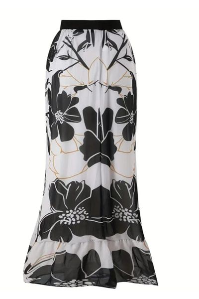 G&H UNDERWEAR Σετ Pareo Black&White Mayo Italyflowers