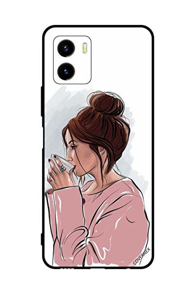 Covernex غطاء حماية لهاتف vivo Y15s مع شاي الشرب