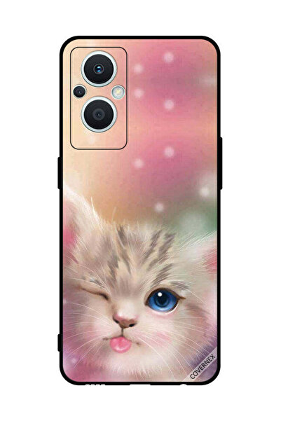 Covernex غطاء حماية لهاتف Oppo Reno 7 Lite قطة لطيفة