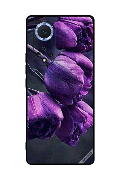 Covernex غطاء حماية لهاتف Honor 50 Pro - زهور داكنة