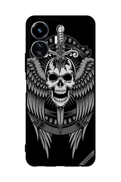 Covernex غطاء حماية لهاتف فيفو Y77 بتصميم جمجمة وأجنحة نسر