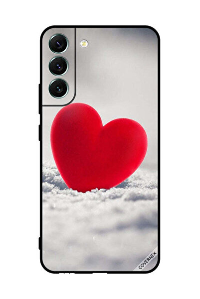 Covernex غطاء حماية لهاتف سامسونج S22+ 5G بتصميم قلب أحمر جميل