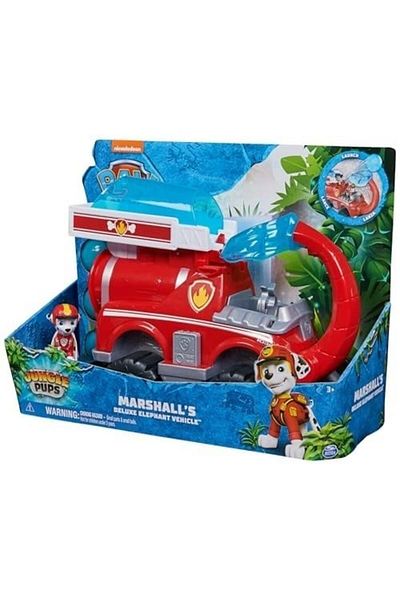 SPIN MASTERR Paw Patrol figure car - Large vehicle with elephant and water and Marshall Hero figure