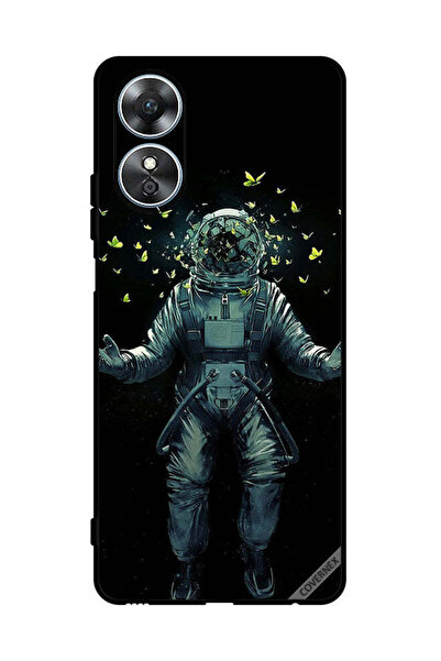 Covernex غطاء حماية لهاتف Oppo A17 - رائد فضاء وفراشات