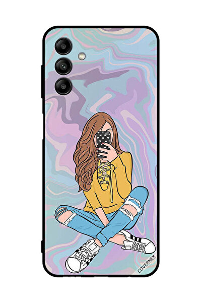 Covernex غطاء حماية لهاتف سامسونج جالاكسي A04s صورة فتاة تلتقطها