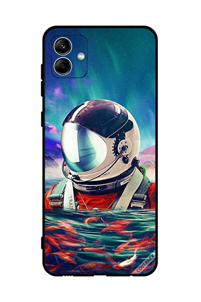 Covernex غطاء حماية لهاتف سامسونج جالاكسي A04 4G رائد فضاء في بحر الأسماك