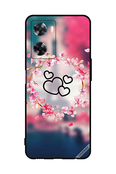 Covernex غطاء حماية لهاتف Oppo A77 4G - مشبك فني على شكل قلوب