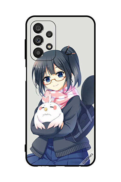 Covernex غطاء حماية لهاتف سامسونج جالاكسي A23 5G، رسم فتاة تحمل حيوانًا أليفًا