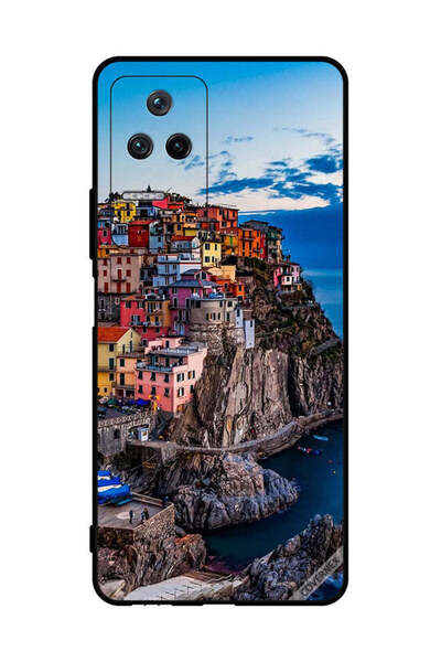 Covernex غطاء حماية لهاتف شاومي بوكو F4 5G - منازل ملونة على البحر