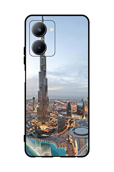Covernex غطاء حماية لهاتف Realme C33 منظر جميل لوسط مدينة دبي