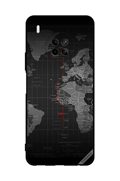 Covernex غطاء حماية لهاتف هواوي Y9A - خريطة العالم
