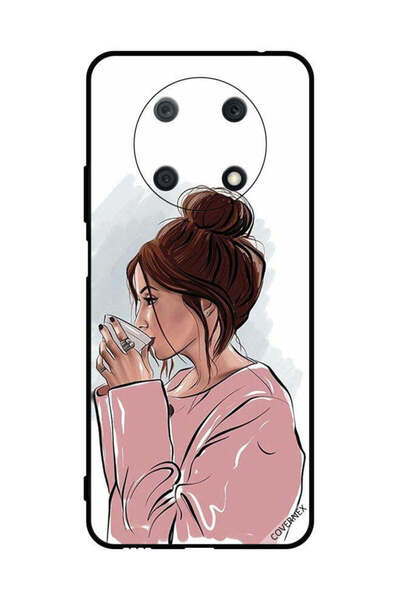 Covernex غطاء حماية لهاتف هواوي نوفا Y90 - فن شرب الشاي لفتاة