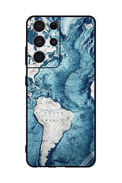Covernex Protective Case Cover For Sumsung S21 Ultra 5G Map Art