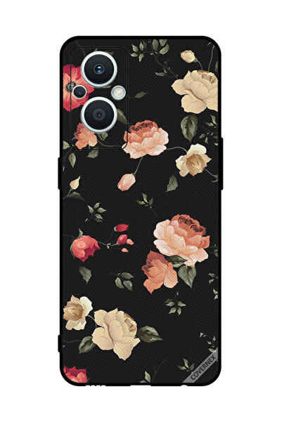 Covernex غطاء حماية لهاتف Oppo Reno 7 Z 5G بخلفية فنية زهرية