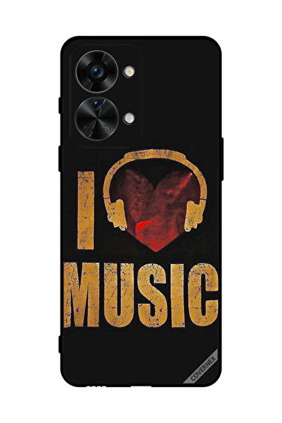 Covernex غطاء حماية لهاتف OnePlus NORD 2T Vintage I Love Music
