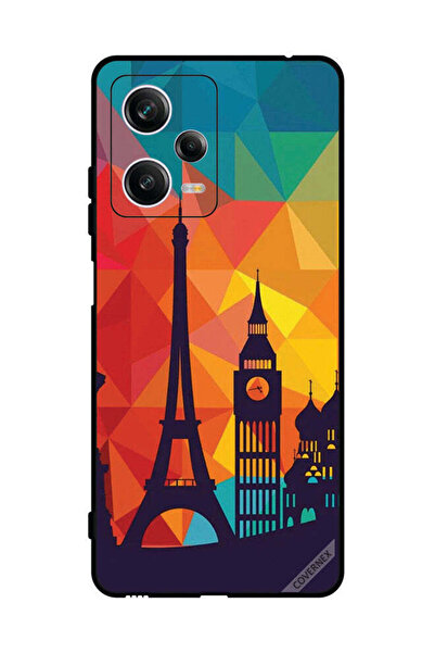Covernex غطاء حماية لهاتف شاومي ريدمي نوت 12 برو بنمط باريس الملون