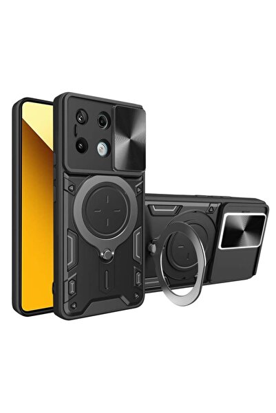 SKYDDAR INNOVATION Husă pentru Xiaomi Redmi Note 13 5G, CamGuard Pro, inel ma...