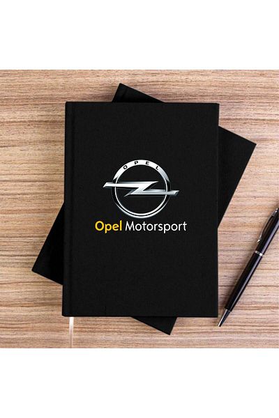 Z zepplin Opel Motorsport Black Unlined Canvas Notebook