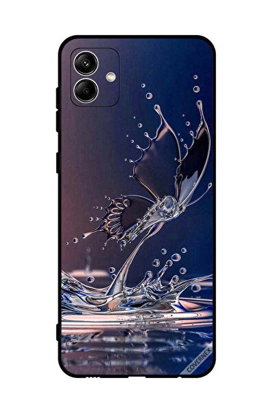 Covernex غطاء حماية لهاتف سامسونج جالاكسي A04 4G بنقشة قطرات الماء على شكل فراشة