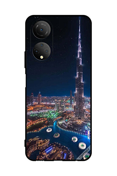 Covernex غطاء حماية لهاتف Honor X7 - منظر ليلي لوسط المدينة