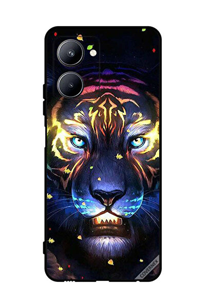 Covernex غطاء حماية لهاتف Realme C33 - مشبك فني على شكل أسد