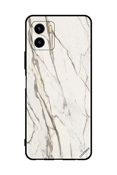 Covernex غطاء حماية لهاتف فيفو Y15s بنمط رخامي متصدع كلاسيكي