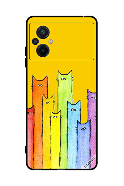 Covernex غطاء حماية لهاتف شاومي بوكو M5 4G، رسمة دمية قطة