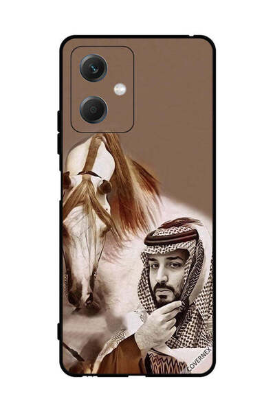 Covernex غطاء حماية لهاتف شاومي ريدمي نوت 12 محمد بن سلمان أمام حصان