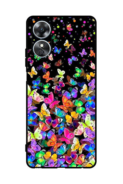 Covernex غطاء حماية لهاتف Oppo A17 بنقشة فراشات صغيرة