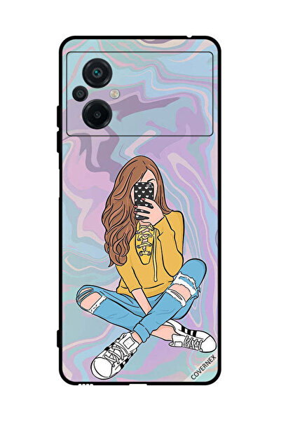 Covernex Protective Case Cover For Xiaomi Poco M5 4G Girl Taking Photo