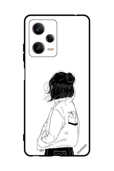 Covernex غطاء حماية لهاتف شاومي ريدمي نوت 12 برو فتاة تفكر بعمق كبير