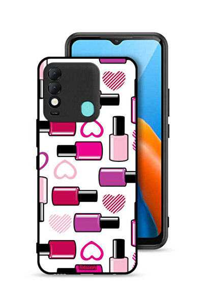 Tolwak غطاء حماية لهاتف تكنو سبارك 8 - أحمر شفاه محبب