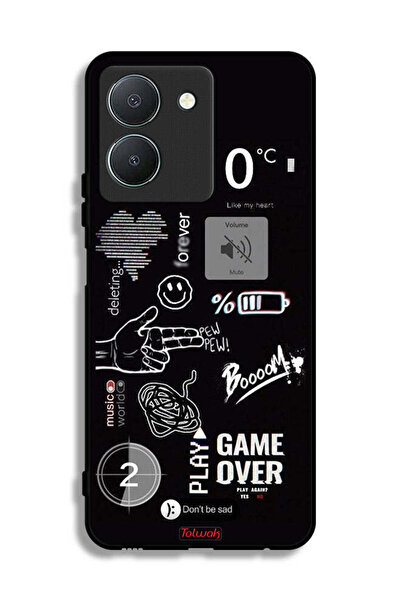 Tolwak Vivo Y36 5G Protective Case Cover Game Over Pew Pew