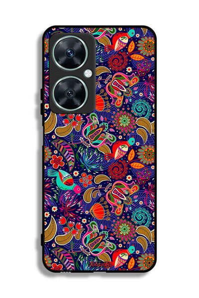 Tolwak غطاء حماية لهاتف هواوي نوفا 11i بنقشة أوراق طيور وزهور ملونة