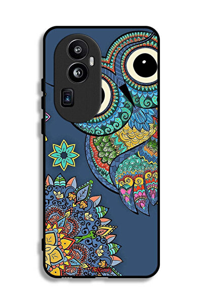 Tolwak غطاء حماية لهاتف Oppo Reno10 Pro Plus بتصميم بومة زهرية