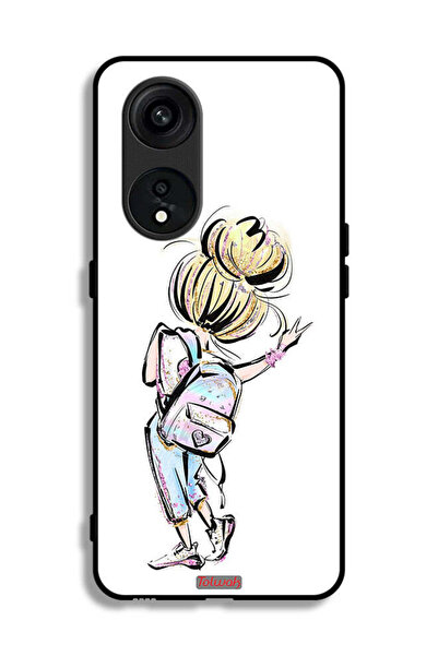 Tolwak غطاء حماية لهاتف Oppo Reno 8T 5G برسومات فتاة المدرسة