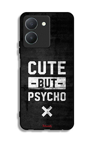 Tolwak Vivo Y36 5G Protective Case Cover Cute But Psycho