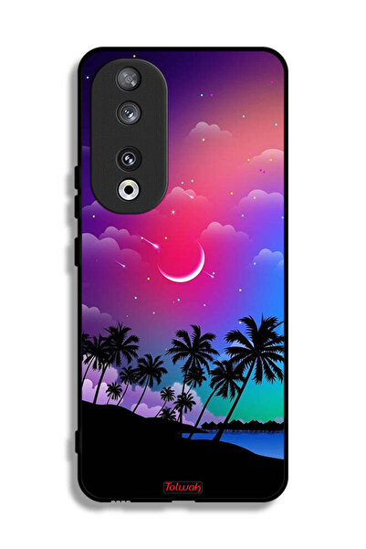 Tolwak غطاء حماية لهاتف Honor 90 برسومات القمر في الليل