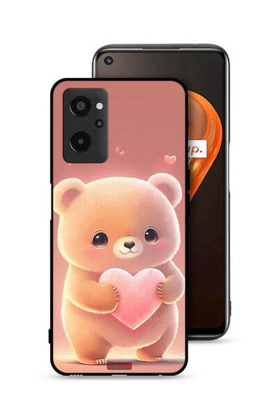 Tolwak غطاء حماية لهاتف Realme 9i 4G بطبعة باندا صغيرة لطيفة تحمل قلبًا
